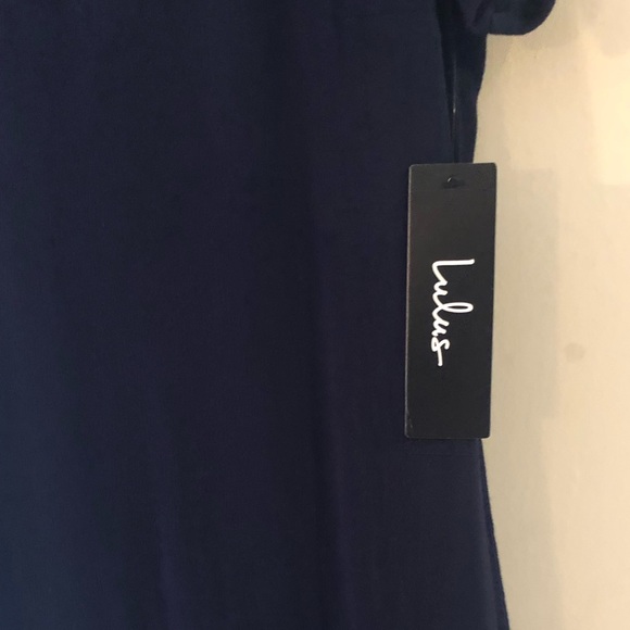 Navy Blue Lulus Dress - Picture 2 of 4